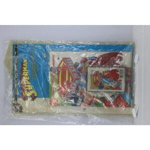 Vintage Superman Man of Steel Mini Audio Theater Set Comic Cassette ReadAlong DC